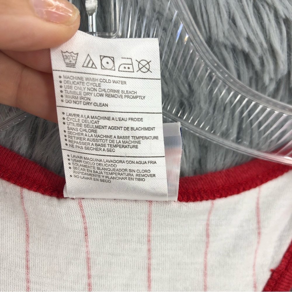 Campus Lifestyle Tank Top Womens Size Small St Louis Cardinals Striped Baseball - Picture 10 of 10